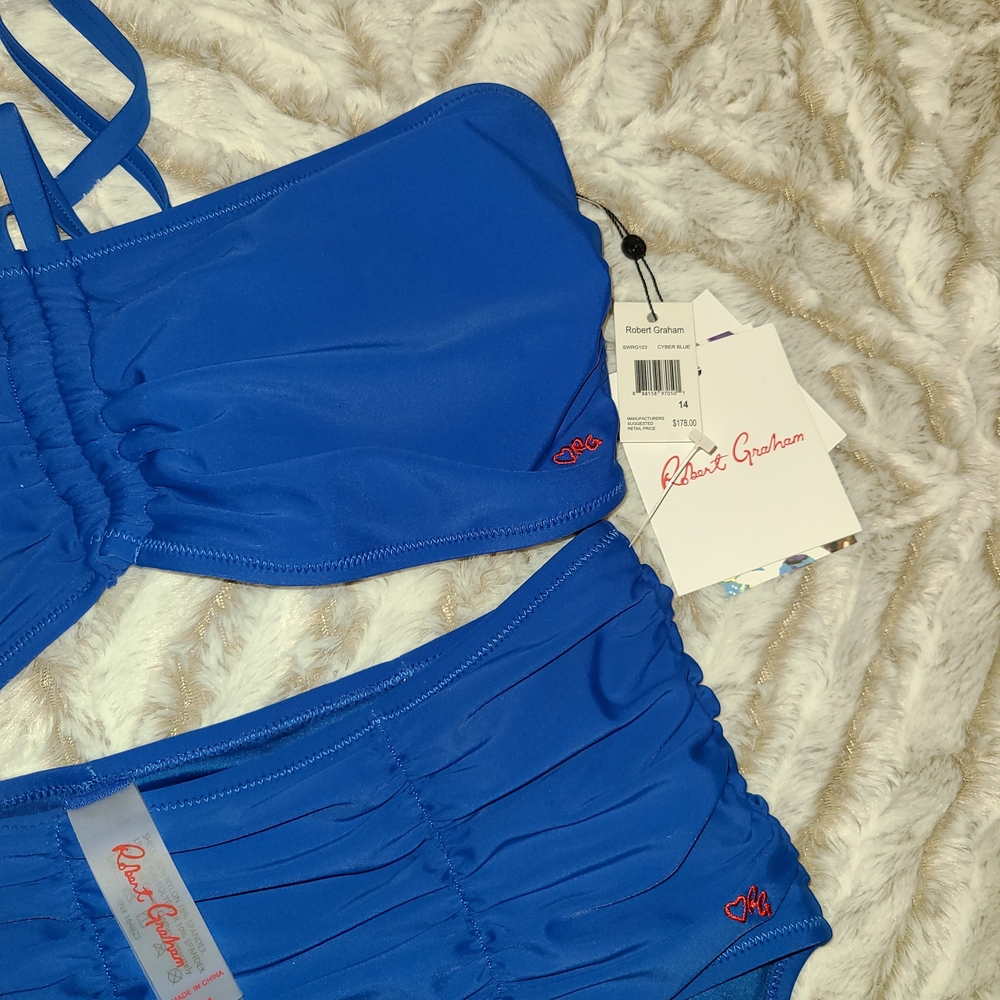 Blue Bikini Set Size 14 - Picture 3 of 8